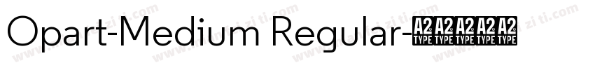 Opart-Medium Regular字体转换